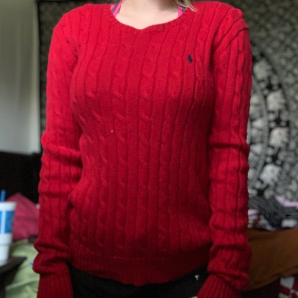 Red polo crew neck - Picture 3 of 3